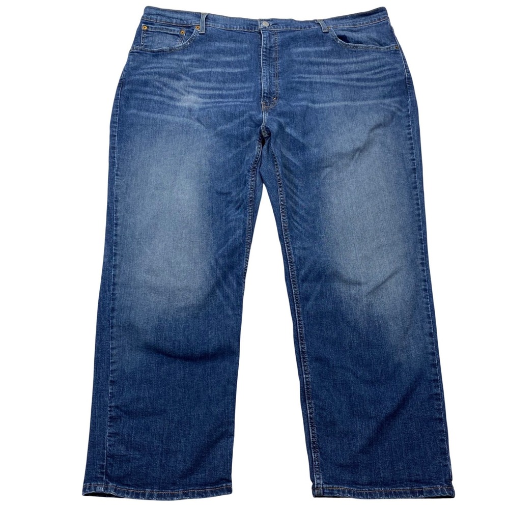 Levi's 559 Relaxed Straight Jeans Mens 48x30 Blue Medium Wash Stretch Denim